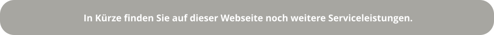In Kürze finden Sie auf dieser Webseite noch weitere Serviceleistungen.